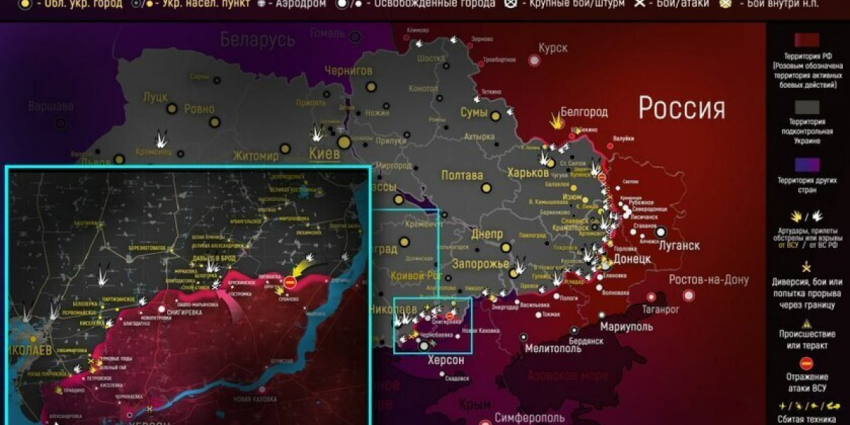 Свежая карта боевых действий 15.10.2022 на Украине. Юрий Подоляка, Онуфриенко обзор событий, Донбасс сегодня. Новая карта боевых действий на Украине