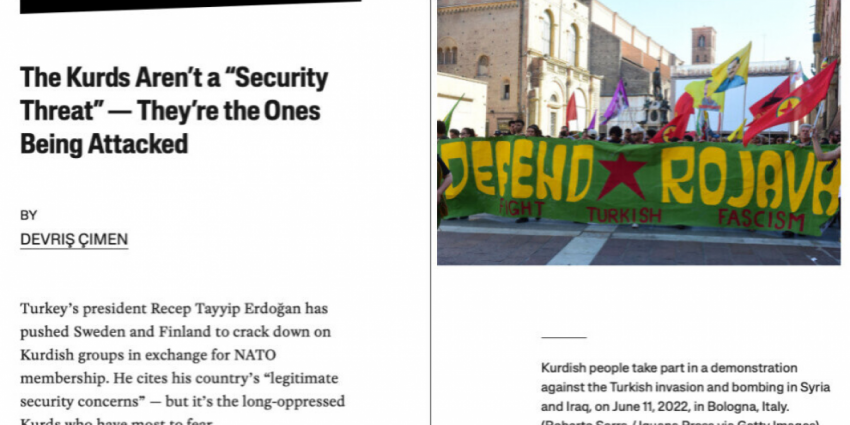 Курды не являются «угрозой безопасности» – они сами подвергаются нападениям