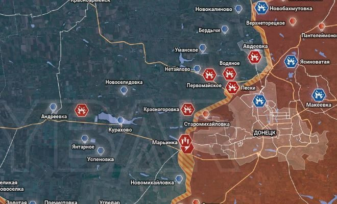 Обстановка на Южно-Донецком направлении 27.07.2023 — Времьевский выступ