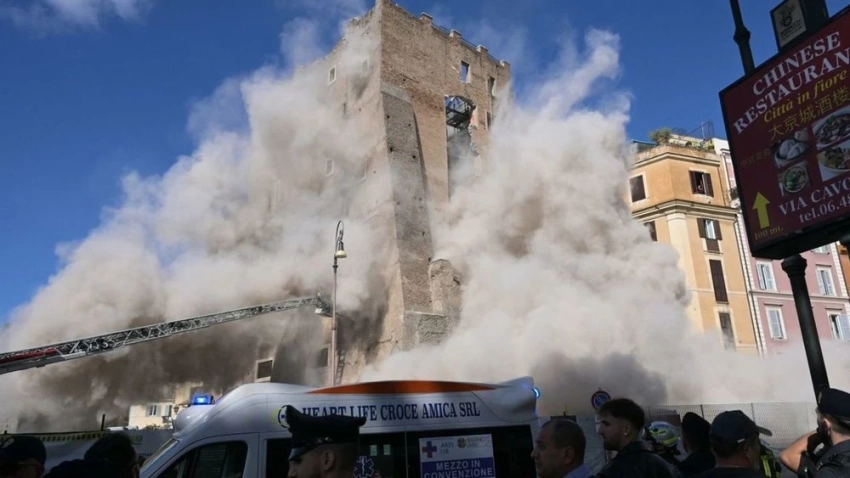 В Риме обрушилась средневековая башня Конти