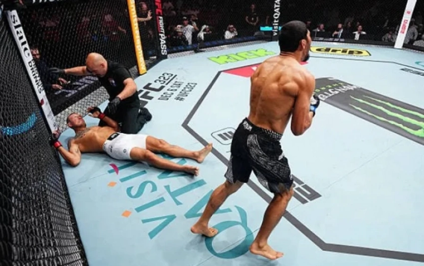 Кыргызстанец Мыктыбек Оролбай нокаутировал Джека Херманссона