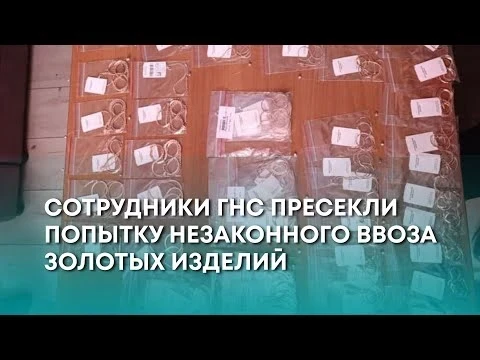 Налоговики Кыргызстана пресекли попытку незаконного ввоза золотых изделий