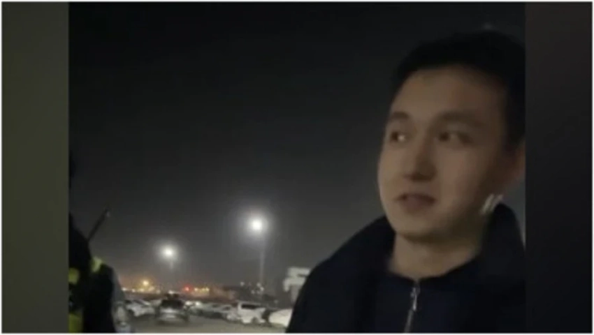 «Я на задании», - заявил водитель в Бишкеке, объясняя тонировку лобового стекла