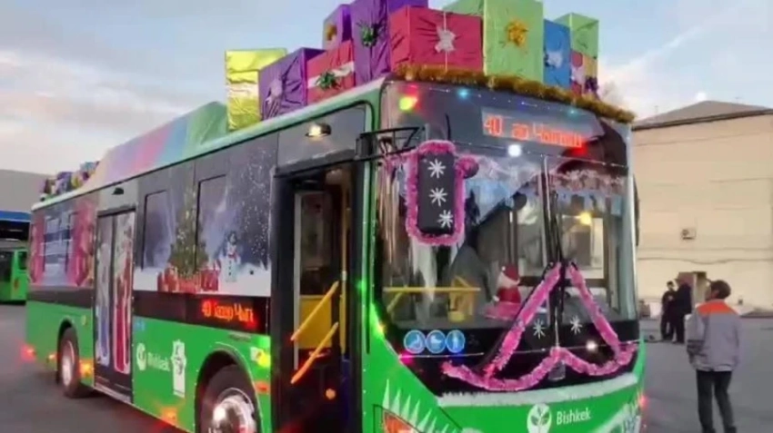 В новогоднюю ночь общественный транспорт в Бишкеке будет работать до 3 часов ночи
