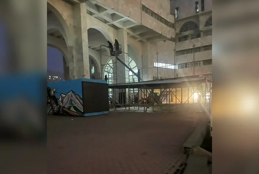 Студию «Номад-TV» на площади Ала-Тоо демонтируют