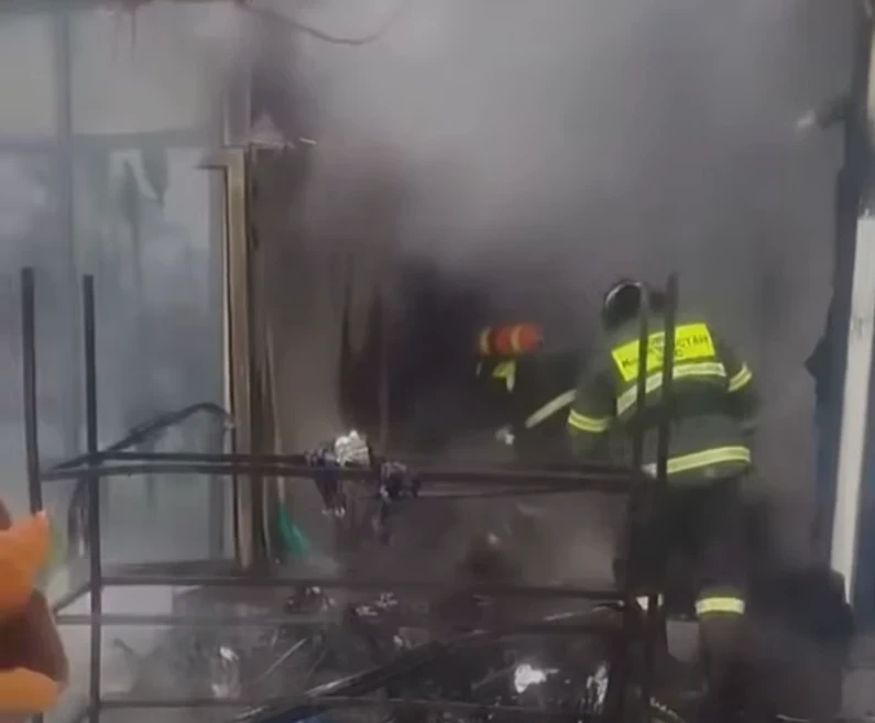 В Канте загорелось здание, где расположен Центр обслуживания населения