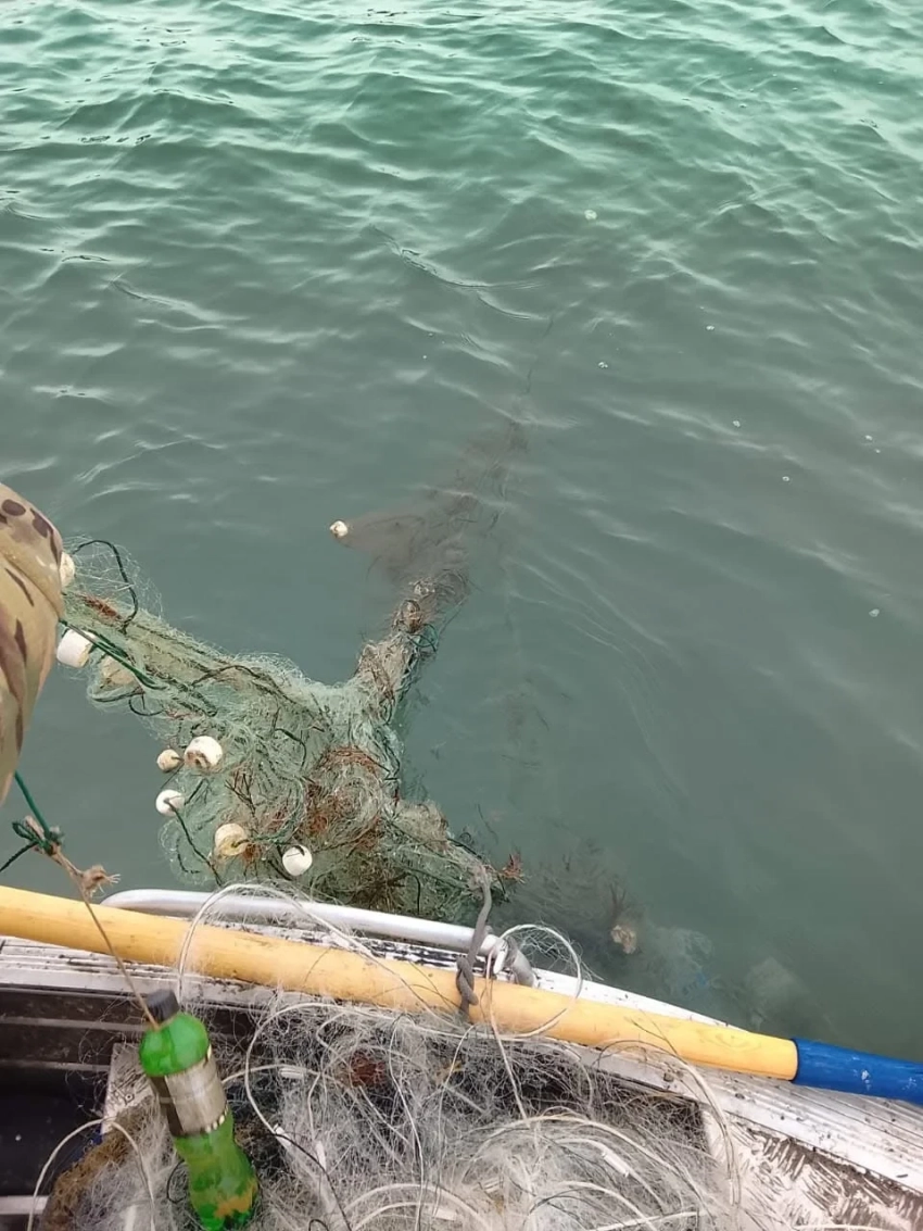 Рейд в Иссык-Куле: изъята 400-метровая сеть