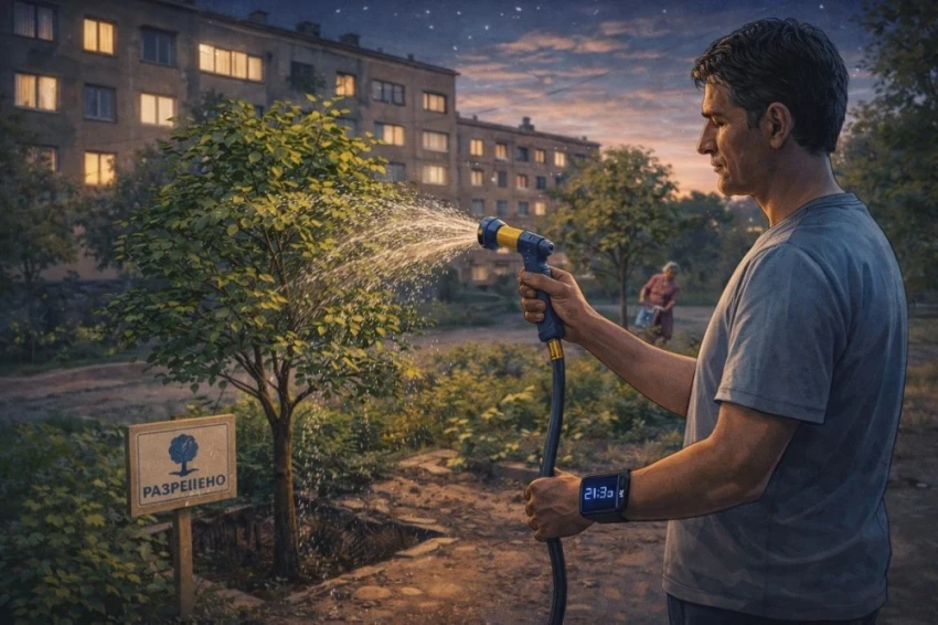 Узбекистан разрешил круглосуточный полив деревьев при наличии счетчиков